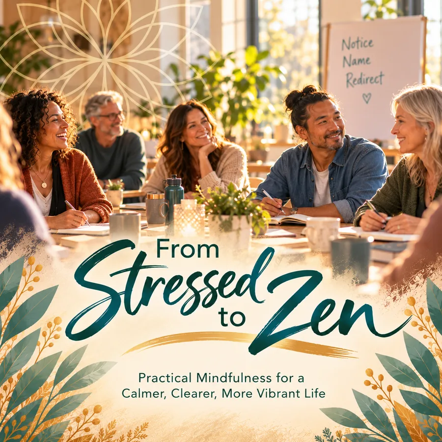 From Stressed to Zen signature artwork